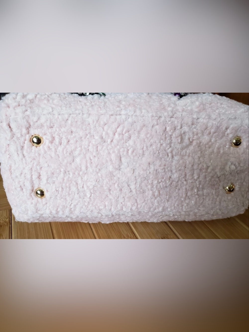 NWT BETSEY JOHNSON Adorable Flap XBody Curly Gurl Blush Purse - Picture 6 of 13